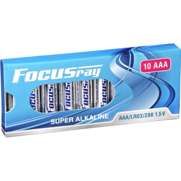 Батарейка FOCUSray Super Alkaline ААА, уп 10 шт