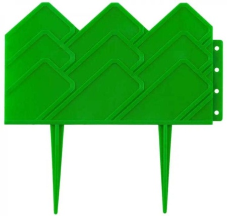 Бордюр садовый Полимерсад "Для клумб", зелёный