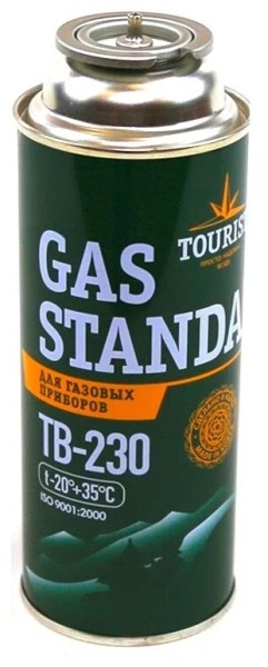 Баллон газовый TOURIST GAS STANDARD TB-230 220 гр.