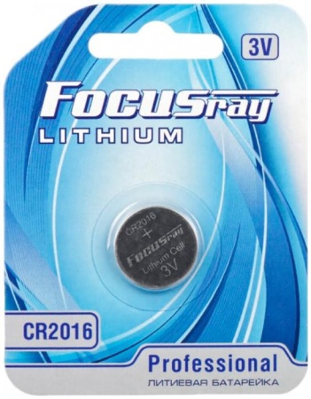 Батарейка FOCUSray Lithium CR2016, уп. 1 шт