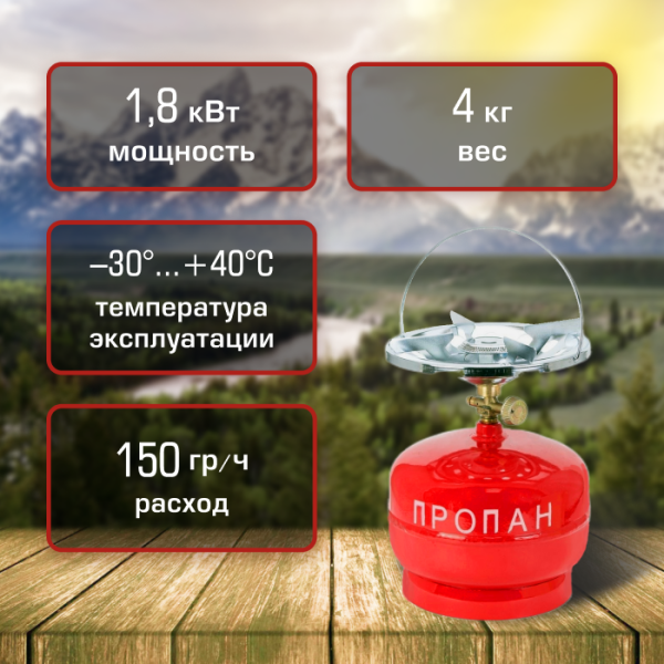 Комплект газовый Таганок "Дачник" с баллоном 5 л